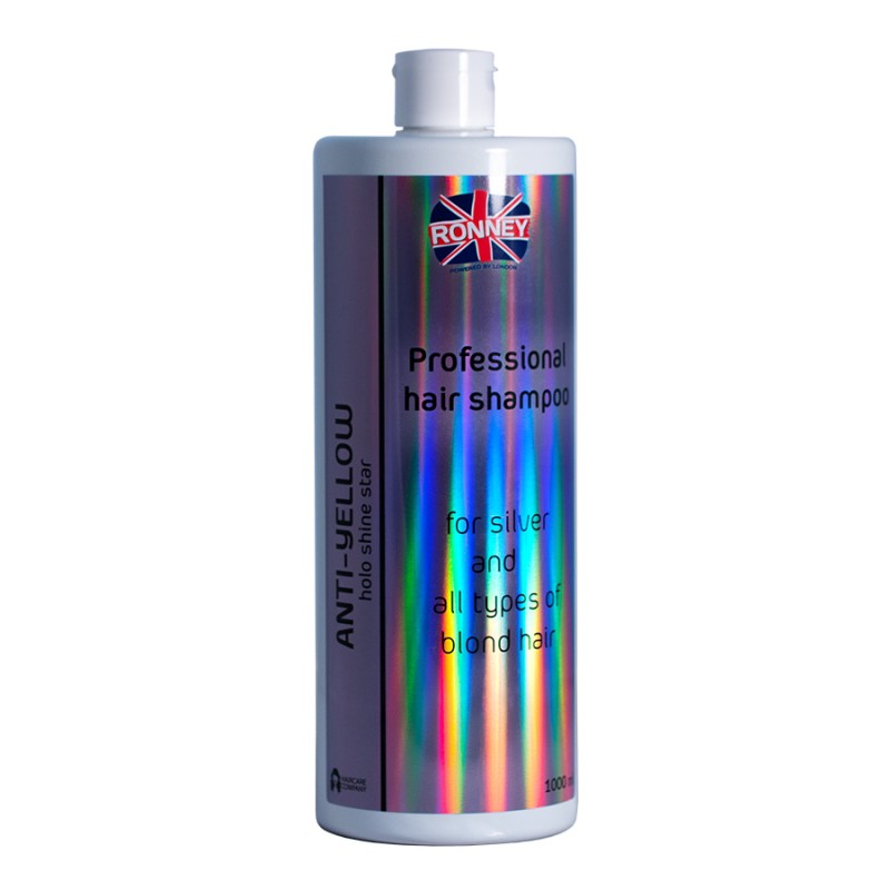 Ronney Holo Shine Star Anti-Yellow Shampoo -Szampon Do Włosów Blond, Rozjaśnianych I Siwych 1000 Ml