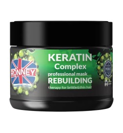 Ronney Keratin Complex Rebuilding Therapy - Maska Odbudowująca Do Włosów Kruchych I Cienkich 300 Ml