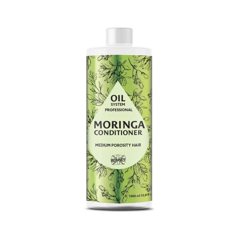 Ronney Professional Oil System Medium Porosity Hair Odżywka Do Włosów Średnioporowatych Moringa 1000ml