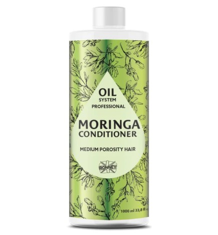 Ronney Professional Oil System Medium Porosity Hair Odżywka Do Włosów Średnioporowatych Moringa 1000ml