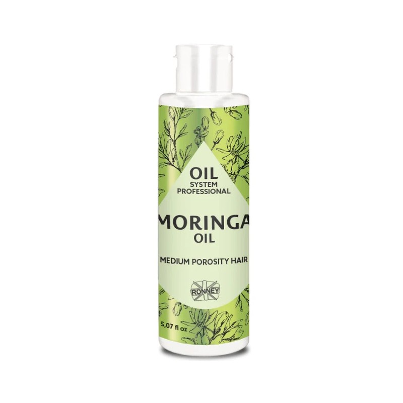 Ronney Professional Oil System Medium Porosity Hair Olej Do Włosów Średnioporowatych Moringa 150 ml