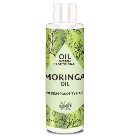 Ronney Professional Oil System Medium Porosity Hair Olej Do Włosów Średnioporowatych Moringa 150 ml