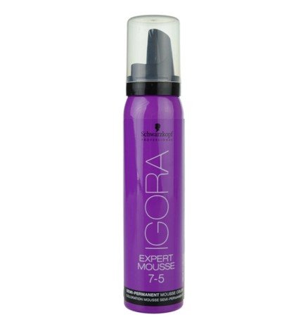 Schwarzkopf IGORA Expert Mousse Pianka Koloryzująca Do Włosów 7-5 Średni Złoty Blond 100ml