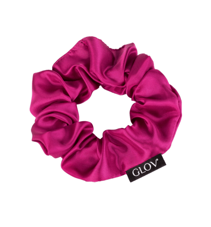 Glov - Gumki do Włosów Scrunchies 3-Pak Silk Satine Pink Set