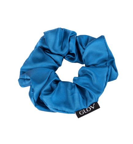 Glov - Gumki do Włosów Scrunchies 3-Pak Silk Satine Blue Set