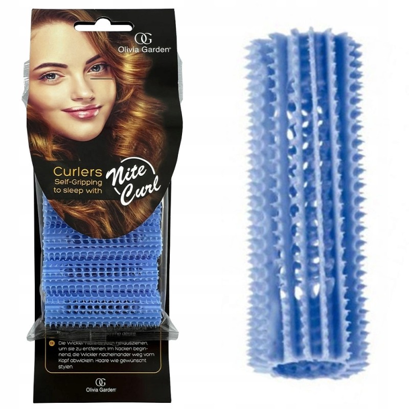 Olivia Garden Wałki do Modelowania Nite Curl Blue 6szt