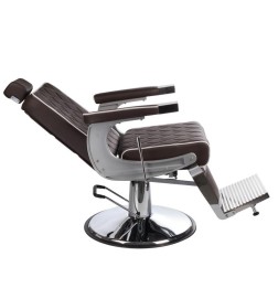 Fotel barberski LUMBER BH-31825 Brązowy LUX