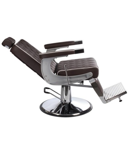 Fotel barberski LUMBER BH-31825 Brązowy LUX