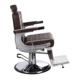 Fotel barberski LUMBER BH-31825 Brązowy LUX