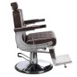 Fotel barberski LUMBER BH-31825 Brązowy LUX