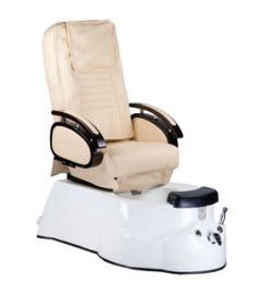 Fotel do pedicure z masażem BR-3820D Kremowy