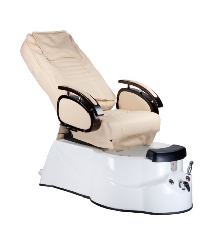 Fotel do pedicure z masażem BR-3820D Kremowy