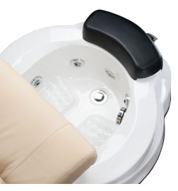 Fotel do pedicure z masażem BR-3820D Kremowy