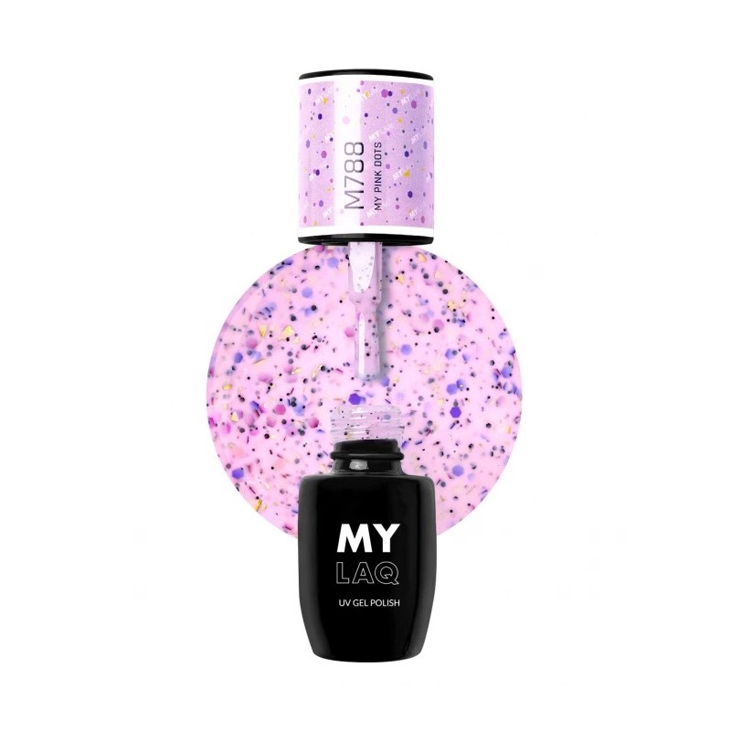 Lakier Hybrydowy MyLaq M788 My Pink Dots 5ml