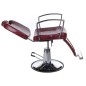 Fotel barberski HOMER II BH-31275 Czerwony