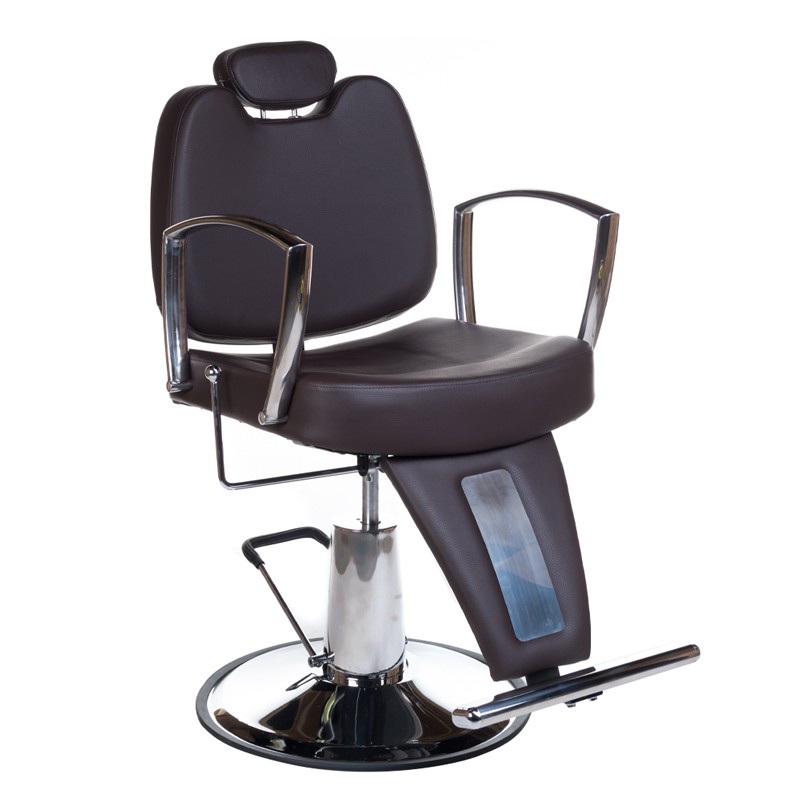 Fotel barberski HOMER II BH-31275 Brązowy