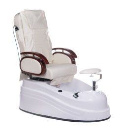 Fotel do pedicure z masażem BR-2307 Kremowy