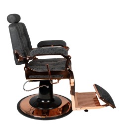 Gabbiano Fotel Barberski Boss Hd Miedź Old Leather Czarny