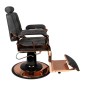 Gabbiano Fotel Barberski Boss Hd Miedź Old Leather Czarny