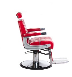 Fotel barberski ODYS BH-31825M Czerwony