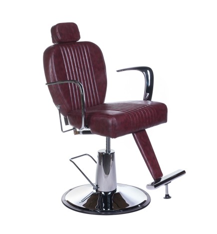 Fotel barberski OLAF BH-3273 Wiśniowy