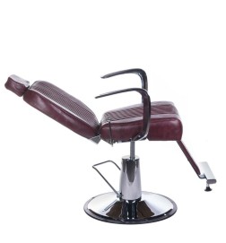 Fotel barberski OLAF BH-3273 Wiśniowy