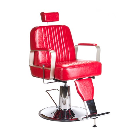 Fotel barberski HOMER BH-31237 Czerwony