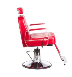 Fotel barberski HOMER BH-31237 Czerwony