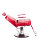 Fotel barberski HOMER BH-31237 Czerwony