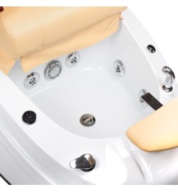 Fotel do pedicure z masażem BR-2307 Beżowy