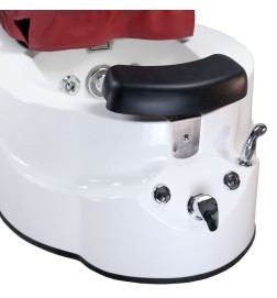 Fotel do pedicure z masażem BR-3820D Bordowy