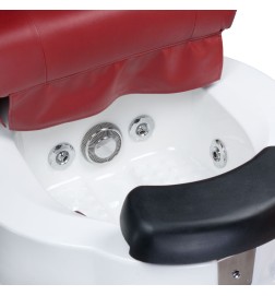 Fotel do pedicure z masażem BR-3820D Bordowy