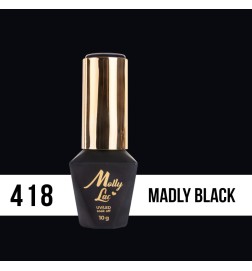 Lakier Hybrydowy MollyLac Limited Edition Madly Black Nr.418 10ml