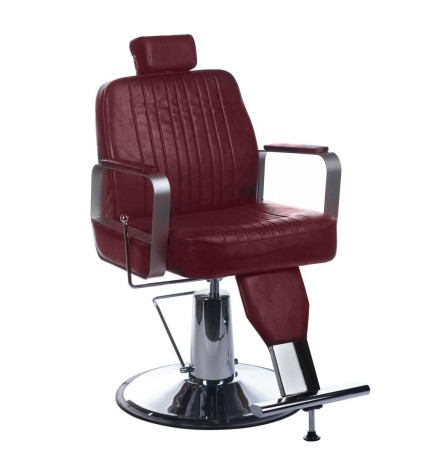 Fotel barberski HOMER BH-31237 Wiśniowy