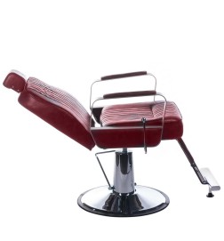 Fotel barberski HOMER BH-31237 Wiśniowy