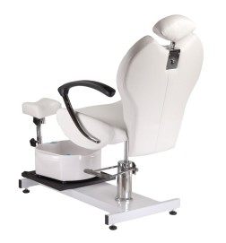 Fotel do pedicure z masażerem stóp BR-2301 biały