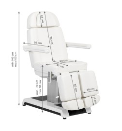 Fotel Kosmetyczny Expert Podo W-16c 3 Silniki Biały