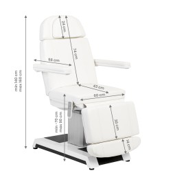 Fotel Kosmetyczny Expert W-16B 3 Silniki Biały