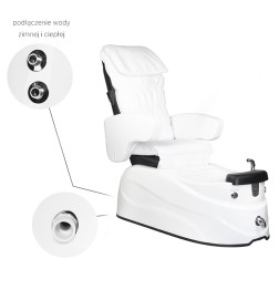 Fotel Pedicure Spa As-122 White Z Funkcją Masażu