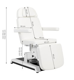 Fotel Kosmetyczny Expert W-12 4 Silniki Biały