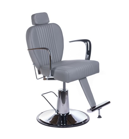 Fotel barberski OLAF BH-3273 Jasny szary