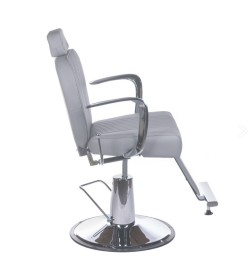 Fotel barberski OLAF BH-3273 Jasny szary