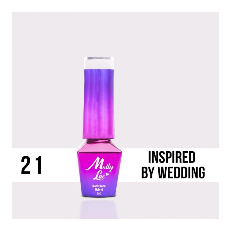 Lakier Hybrydowy MollyLac Wedding - Yes, I do Inspired by Wedding Nr.21 5ml