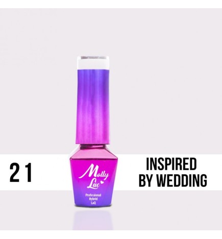 Lakier Hybrydowy MollyLac Wedding - Yes, I do Inspired by Wedding Nr.21 5ml