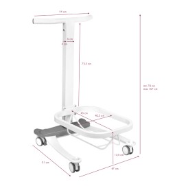 Brodzik Do Pedicure Comfort Na Kółkach Z Fukcją Lift