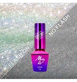 Lakier Hybrydowy MollyLac Flashing Holo in Bottle 5ml