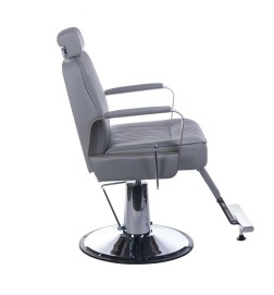 Fotel barberski HOMER BH-31237 Jasny szary