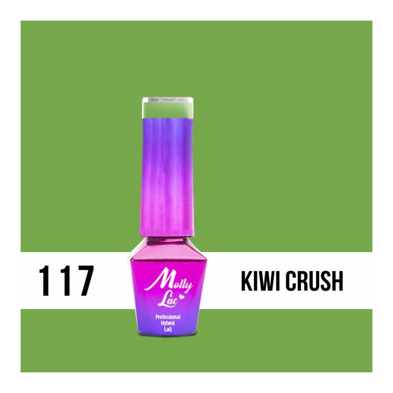 Lakier Hybrydowy MollyLac Welcome to Ibiza Kiwi Crush Nr.117 5ml