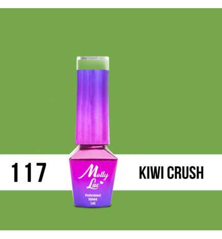 Lakier Hybrydowy MollyLac Welcome to Ibiza Kiwi Crush Nr.117 5ml