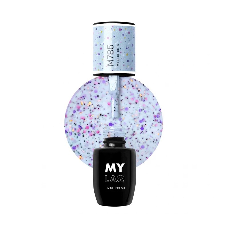 Lakier Hybrydowy MyLaq M785 My Blue Dots 5ml